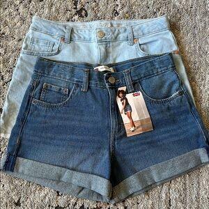 NWT Levi and EUC Cat and Jack shorts lot